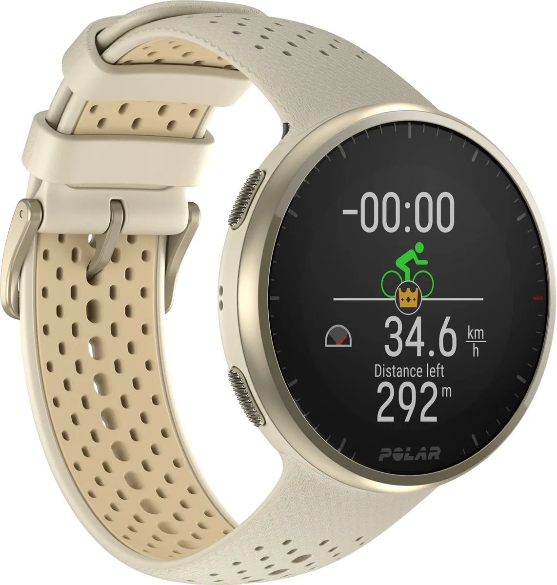 Polar Pacer Pro GPS Hardloophorloge - 45mm - Brushed Gold