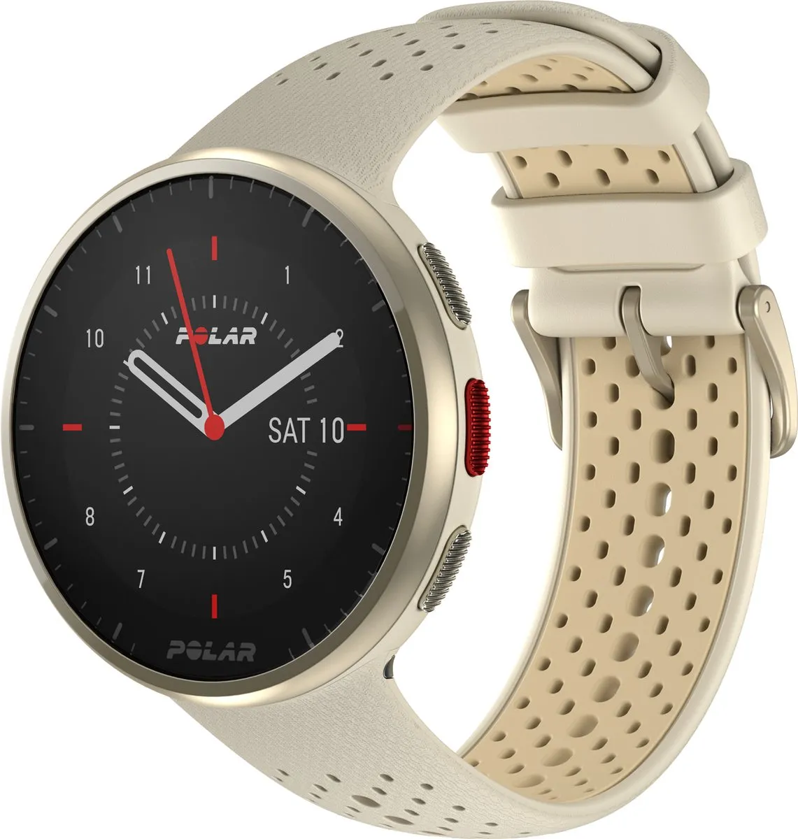 Polar Pacer Pro GPS Hardloophorloge - 45mm - Brushed Gold