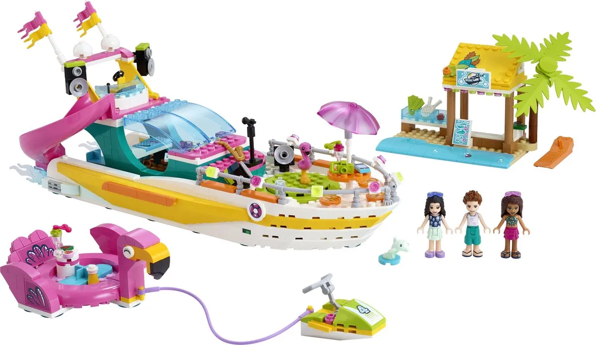 LEGO Friends Feestboot 41433 - 3 Minifiguren