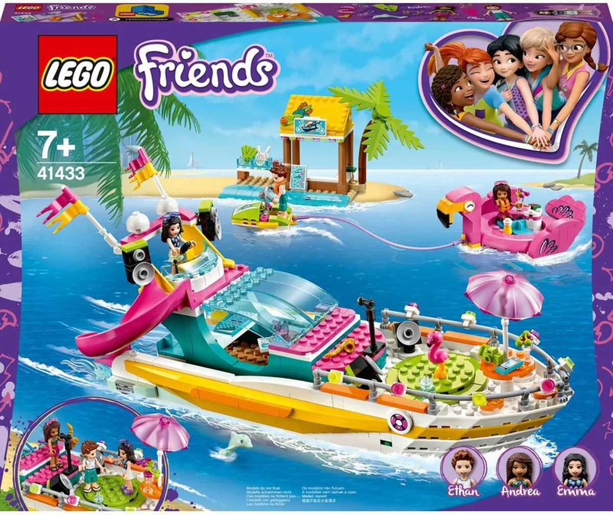 LEGO Friends Feestboot 41433 - 3 Minifiguren