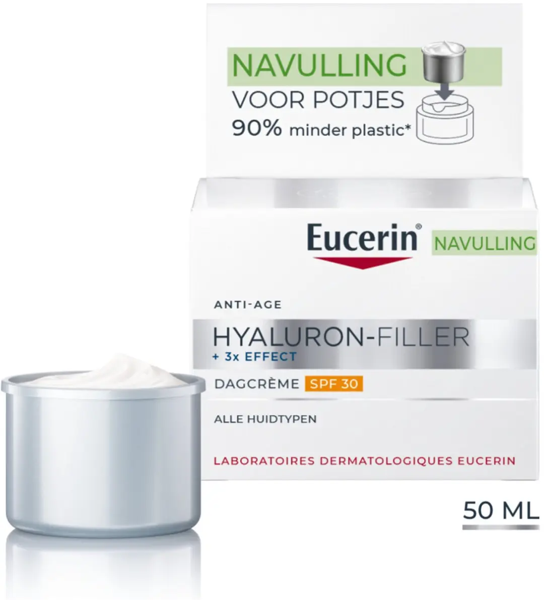 Eucerin Hyaluron-Filler + 3x Effect Dagcrème SPF 30 Navulling 50ml