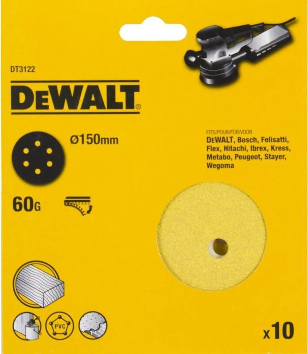 DeWalt DT3122 P60 Schuurschijf 150mm