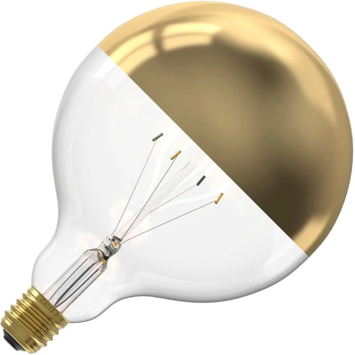 Calex Globe Top Mirror Kopspiegellamp E27 200 Lumen - Goud - afbeelding 3 van 6