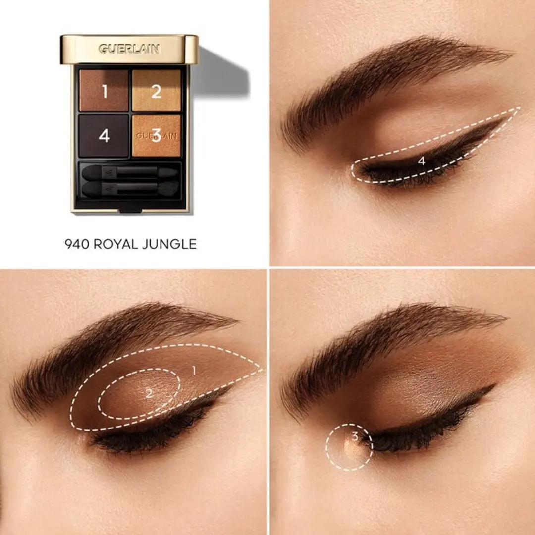 Guerlain Ombres G Palet - 4 Kleuren 6g - Bruin Royal Jungle