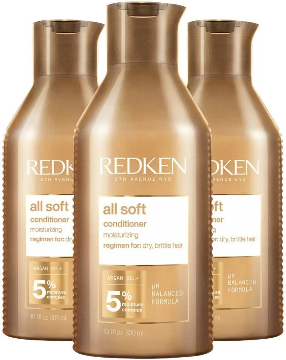 Redken All Soft Conditioner 3x300ml