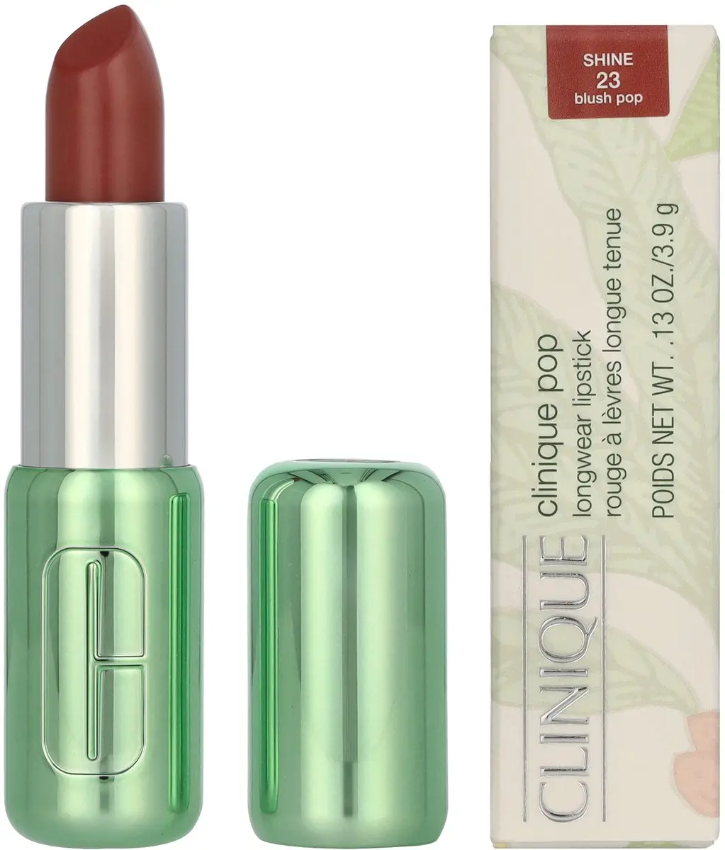 Clinique Pop Longwear Shine Lipstick 23 Blush Pop - 3.9g