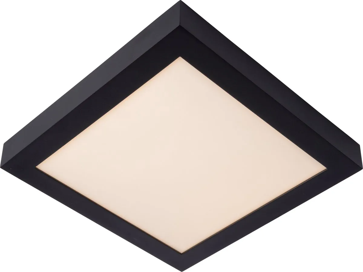 Lucide BRICE-LED Plafondlamp Badkamer - 30W 3000K - Zwart