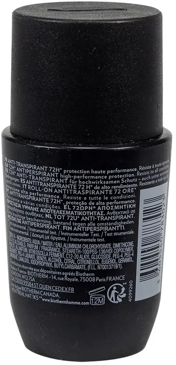 Biotherm Homme Day Control Roll-on Deodorant 75ml - 72u