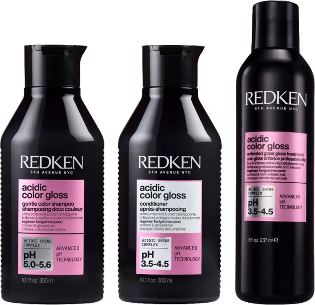 Redken Acidic Color Gloss Shampoo & Conditioner 300ml + Treatment 237ml