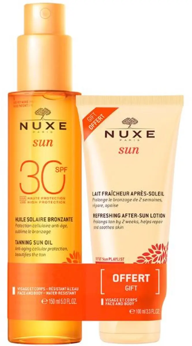 Nuxe Tanning Sun Oil SPF 30 & Aftersun Lotion Set