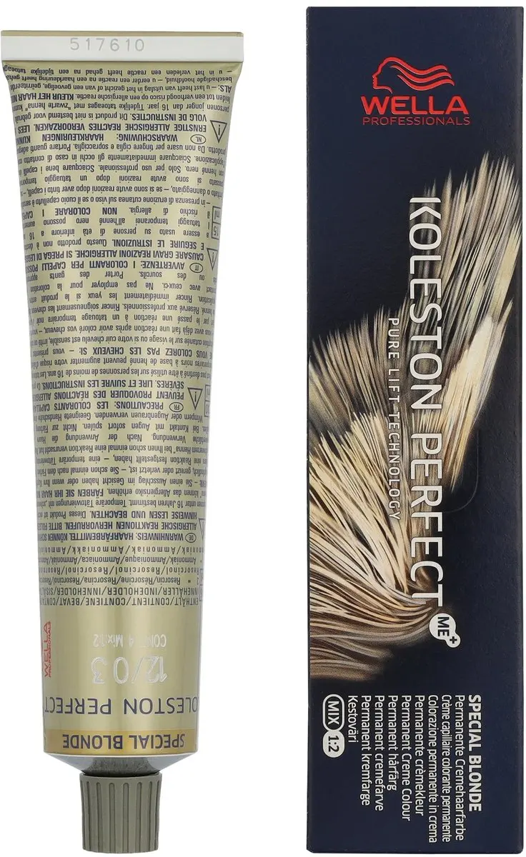 Wella Professionals Koleston Perfect Me+ Haarverf 12/03 60ml - afbeelding 6 van 6