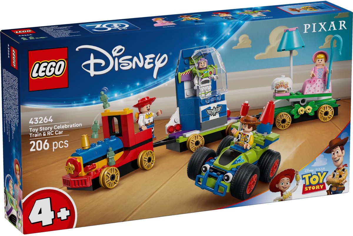 LEGO Disney en Pixar's Toy Story Feesttrein en RC Auto Set - 43264