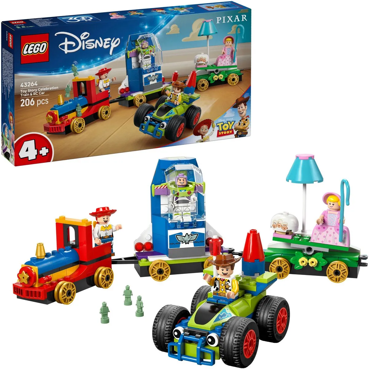 LEGO Disney Pixar Toy Story Feesttrein & RC Auto Set 43264 - Multicolor