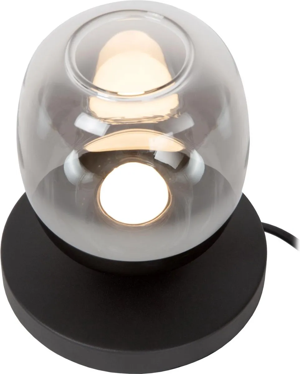 Lucide TAMINO Tafellamp - Ø15cm LED 3000K Zwart