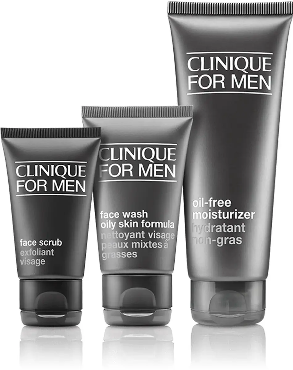 Clinique For Men Daily Oil-free Hydratatie - 180ml (3-delig)