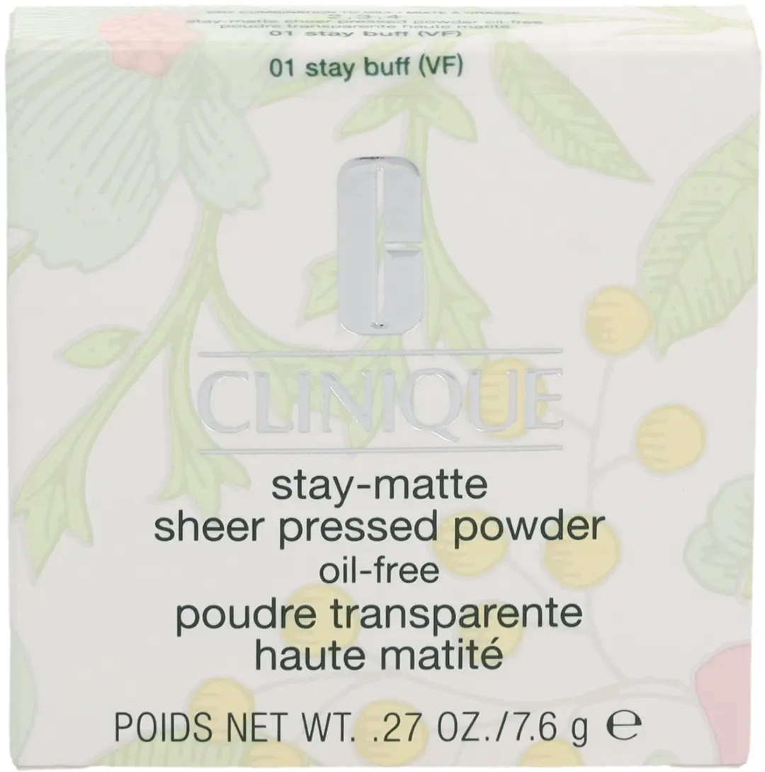 Clinique Stay Matte Sheer Pressed Powder 01-Stay Buff - 7.6 g