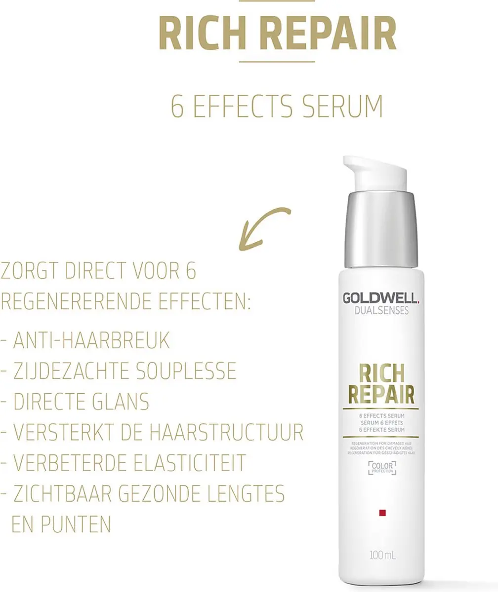 Goldwell Dualsenses Rich Repair Serum 100ml - Beschadigd haar - afbeelding 6 van 6