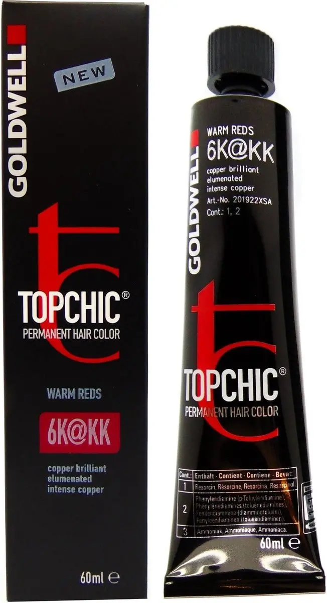 Goldwell Topchic Permanent Haarverf 6K@KK Licht Bruin Pearl - 60ml