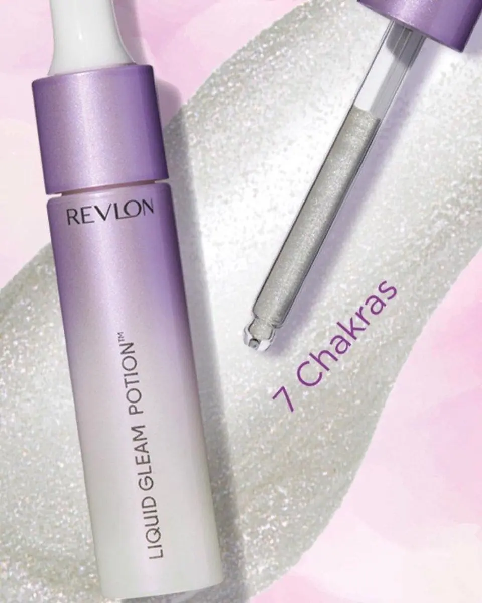 Revlon Liquid Gleam Potion Highlighter Drops 12g - Zilver/Lichtpaars