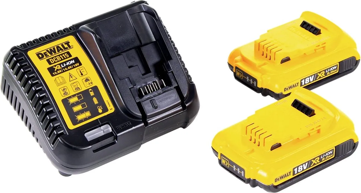 DeWalt DCN660D2 Accu Afwerkingstacker 18V - 32-63mm - 2x 2.0Ah