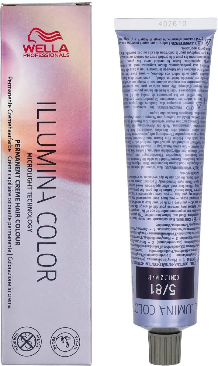 Wella Professionals Illumina Color 5/81 Haarverf - 60ml - Zwart - afbeelding 6 van 6
