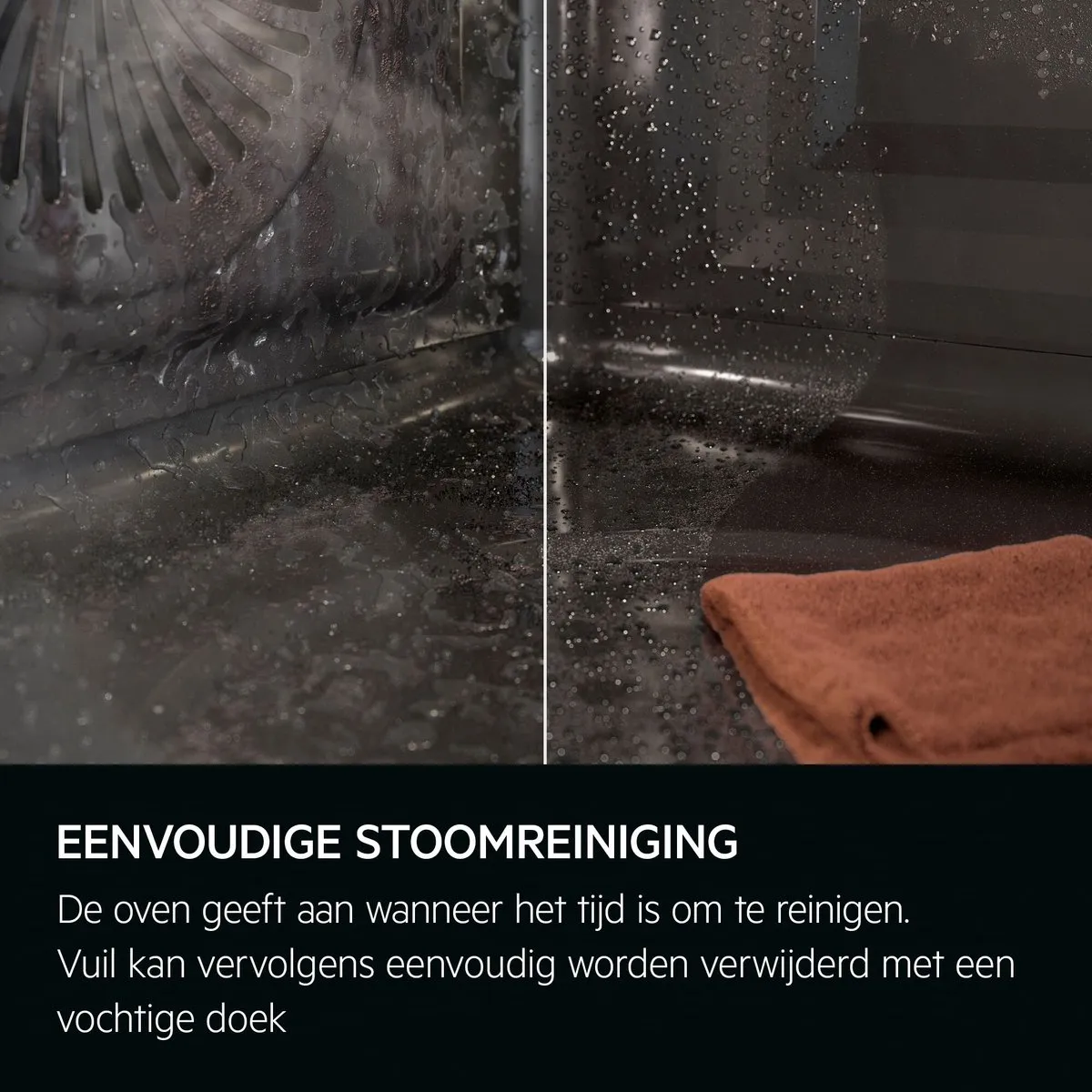 AEG SteamPro TP8SK72WB Inbouwoven - 45L - Zwart
