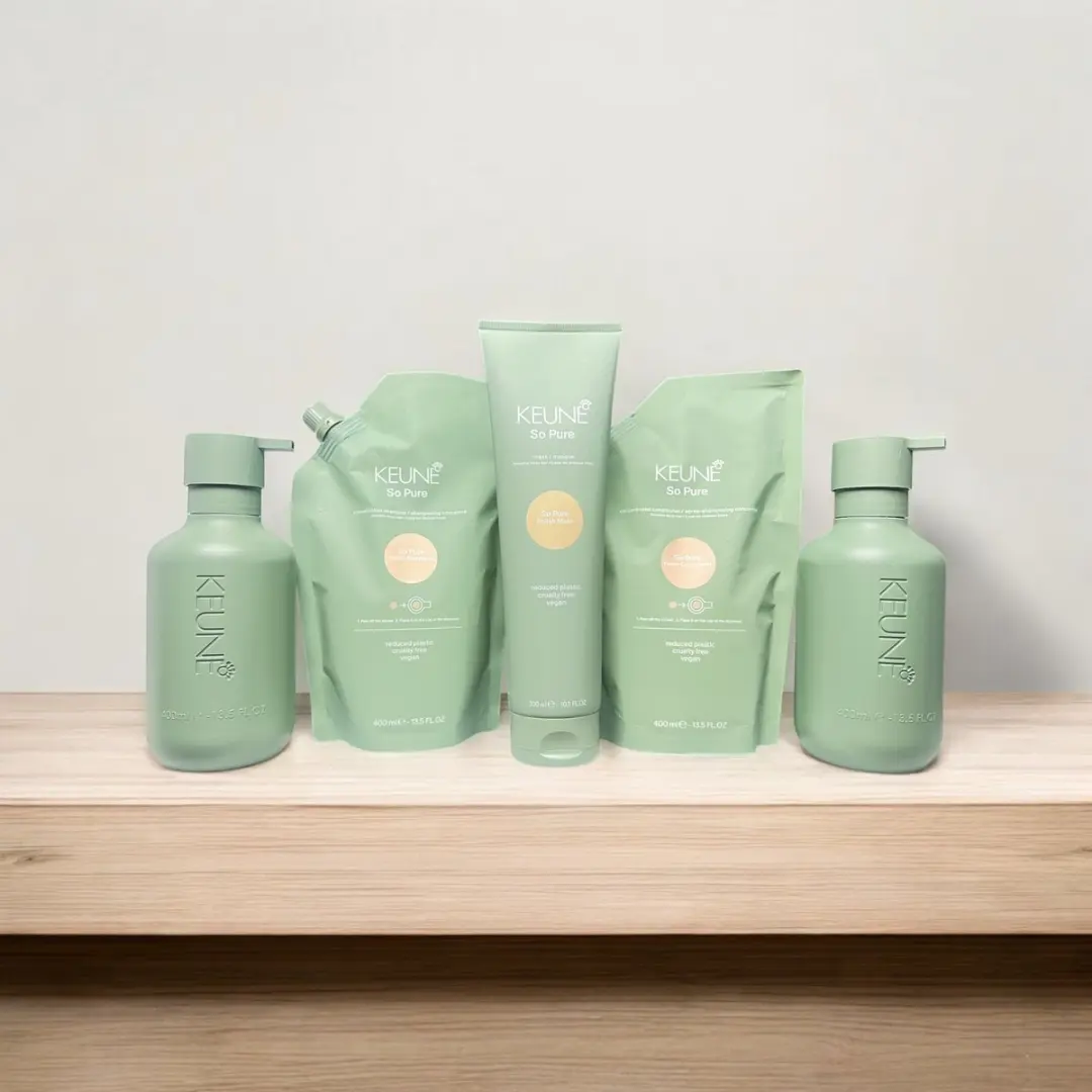 Keune So Pure Shampoo Conditioner Masker Navulling 1100ml - 5 Stuks