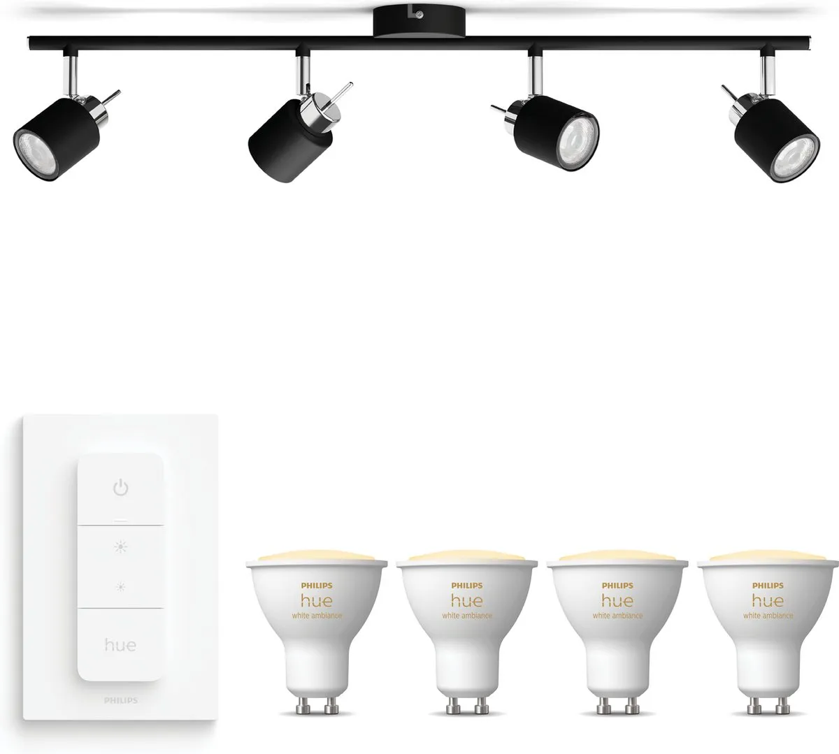 Philips Hue Meranti Opbouwspot Zwart