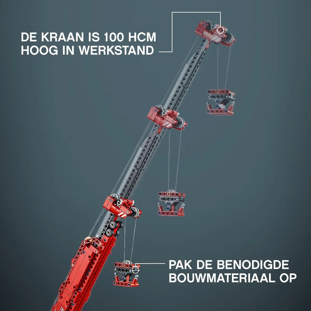LEGO Technic Kraan voor alle Terreinen 42082 - 4057 Stukken - Zwart