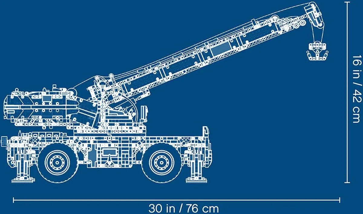 LEGO Technic Kraan voor alle Terreinen 42082 - 4057 Stukken - Zwart
