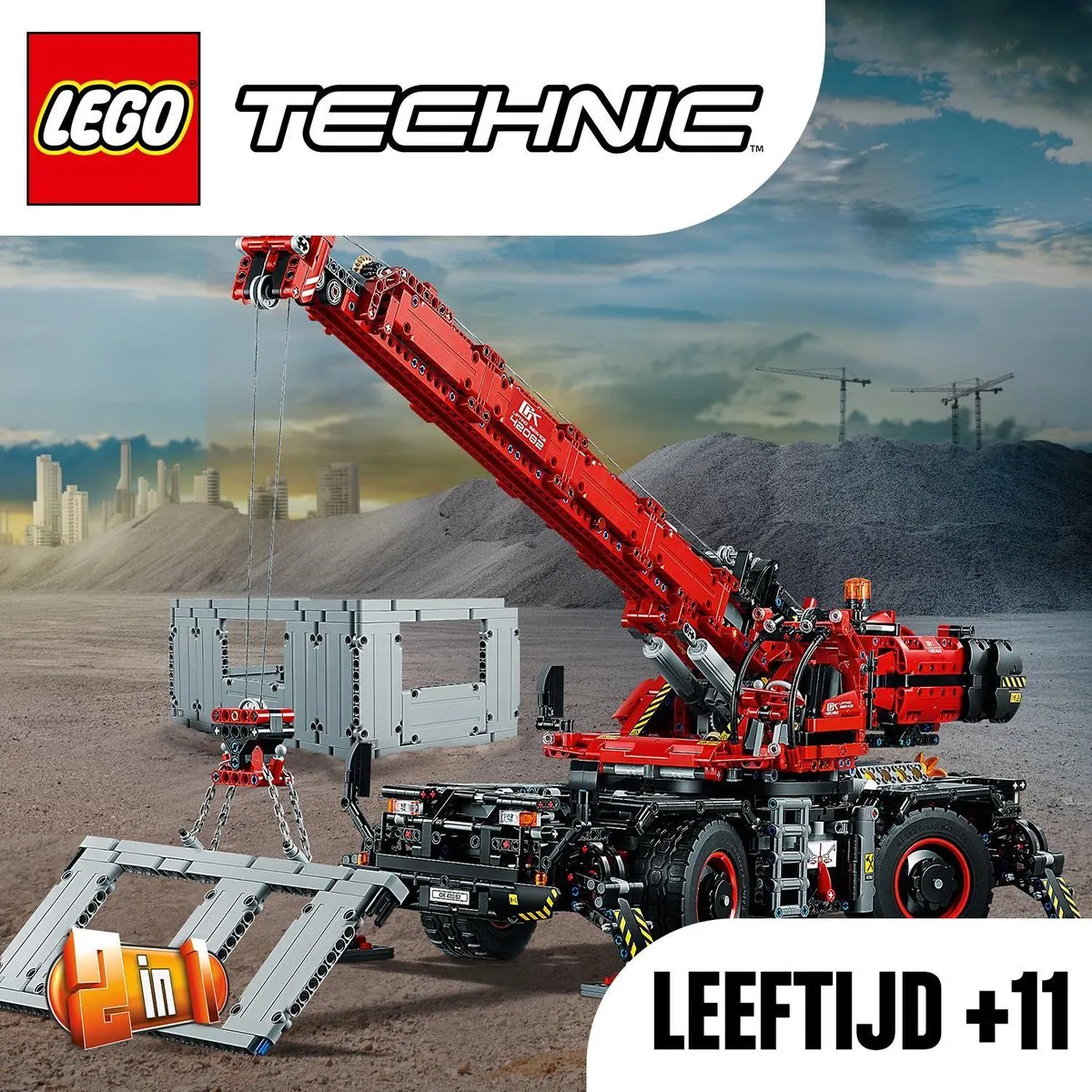 LEGO Technic Kraan voor alle Terreinen 42082 - 4057 Stukken - Zwart