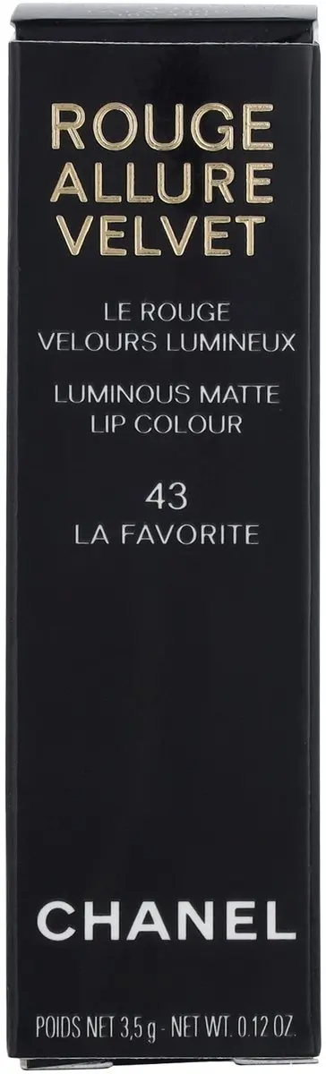 Chanel Rouge Allure Velvet Luminous Matte Lippenstift 43 La Favorite - 3,5 g - afbeelding 6 van 6
