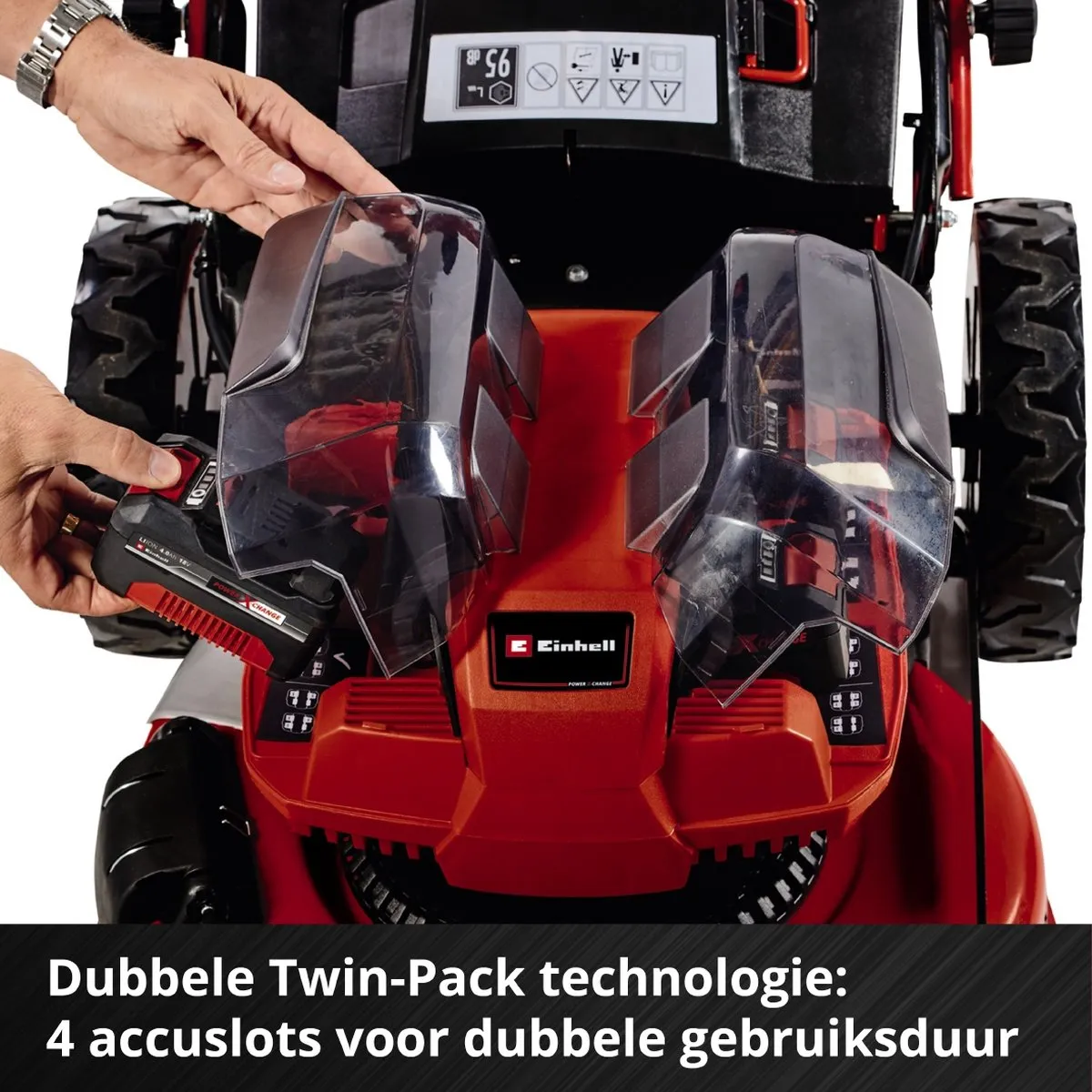 Einhell Professional GP-CM 36/47 S HW Li Grasmaaier - 47cm - 4x 4.0Ah - 75l