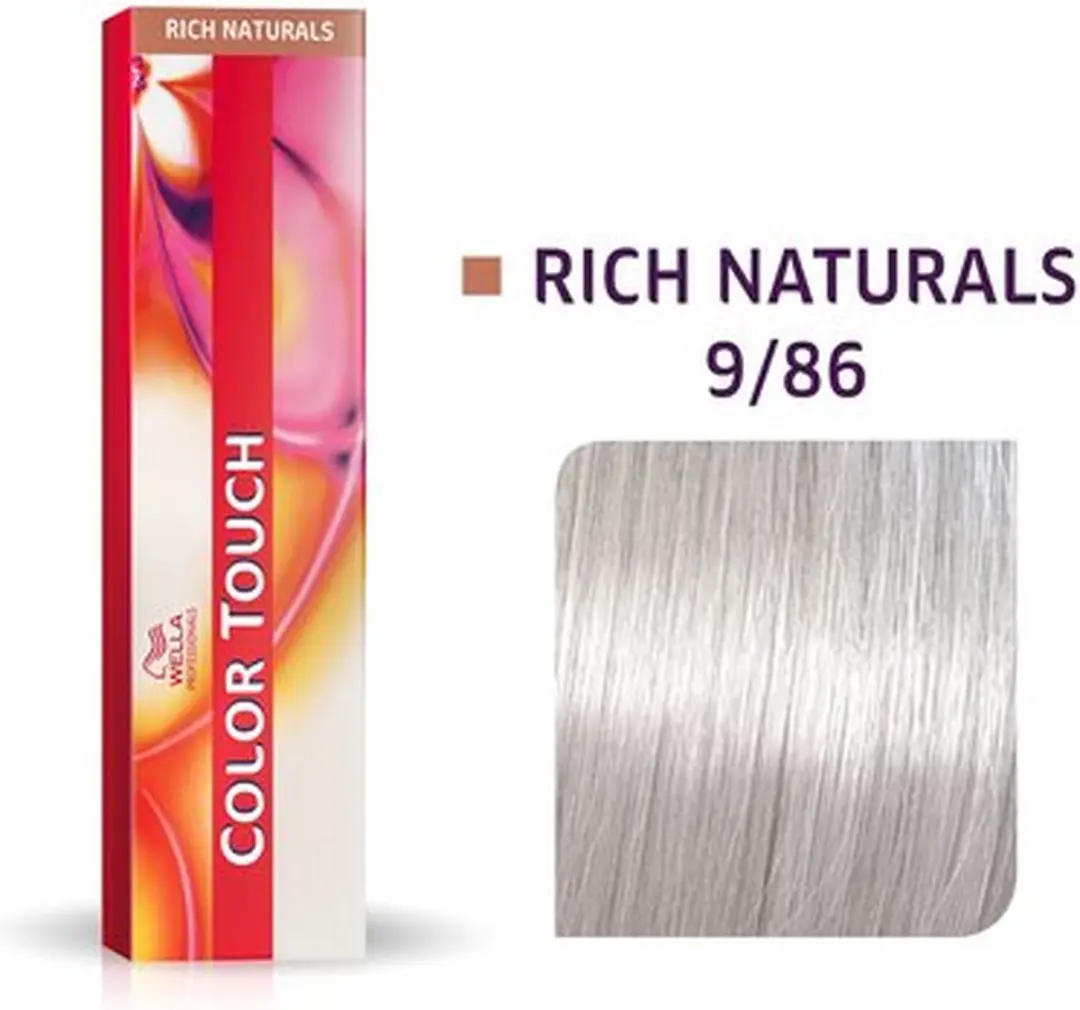 Wella Professionals Color Touch 9/86 Rich Naturals Haarverf 60ml - Zwart - afbeelding 6 van 6