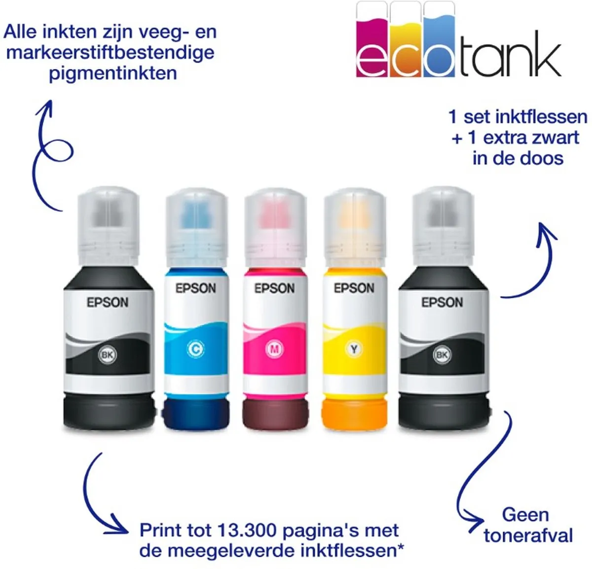 Epson EcoTank ET-5150 All-In-One Printer - Zwart