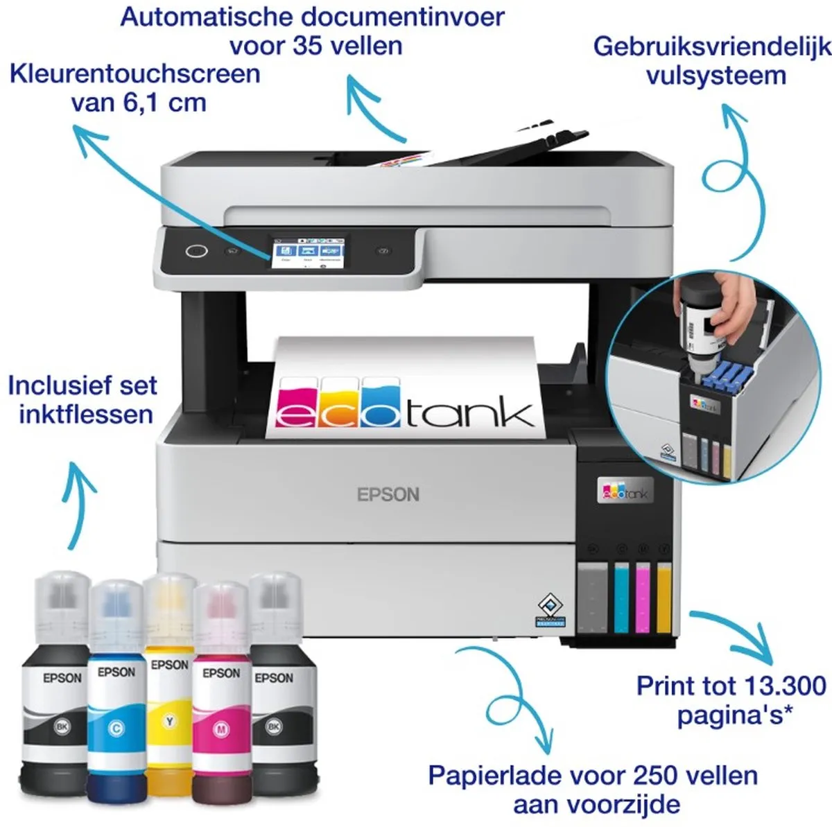 Epson EcoTank ET-5150 All-In-One Printer - Zwart