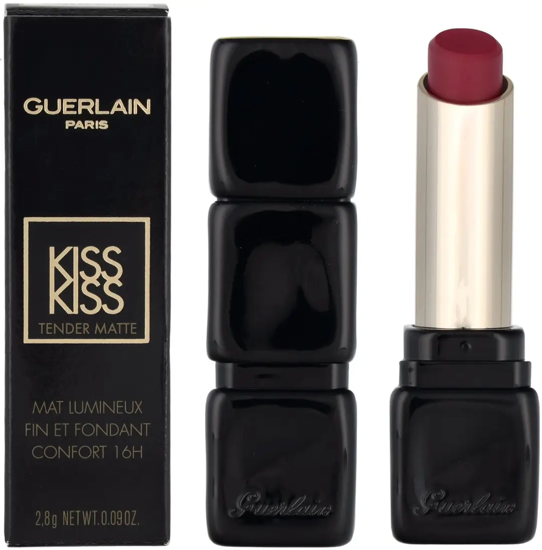 Guerlain Lipstick Kiss Kiss Tender Matte 880 Caress Plum - 2.8g