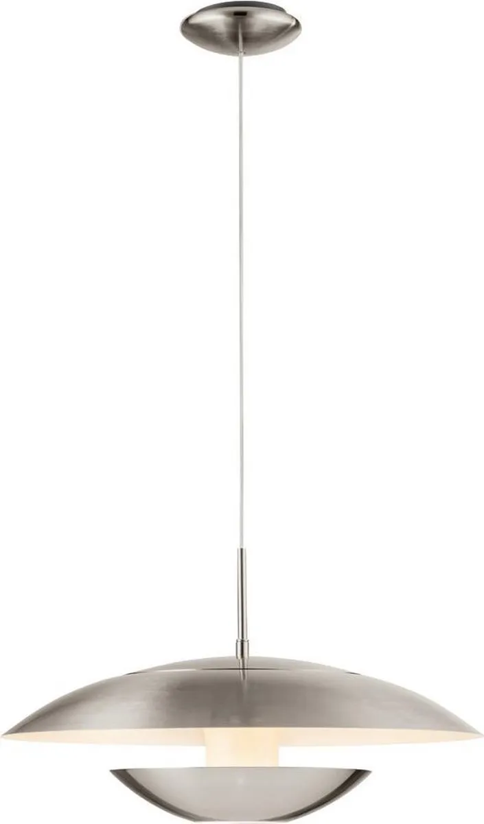 Eglo Nuvano Hanglamp 3 Lichtpunten - Ø48cm - Nikkel-Mat/Wit