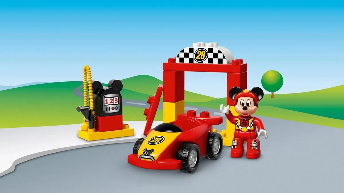 LEGO DUPLO Mickey's Racewagen 10843 - Rood