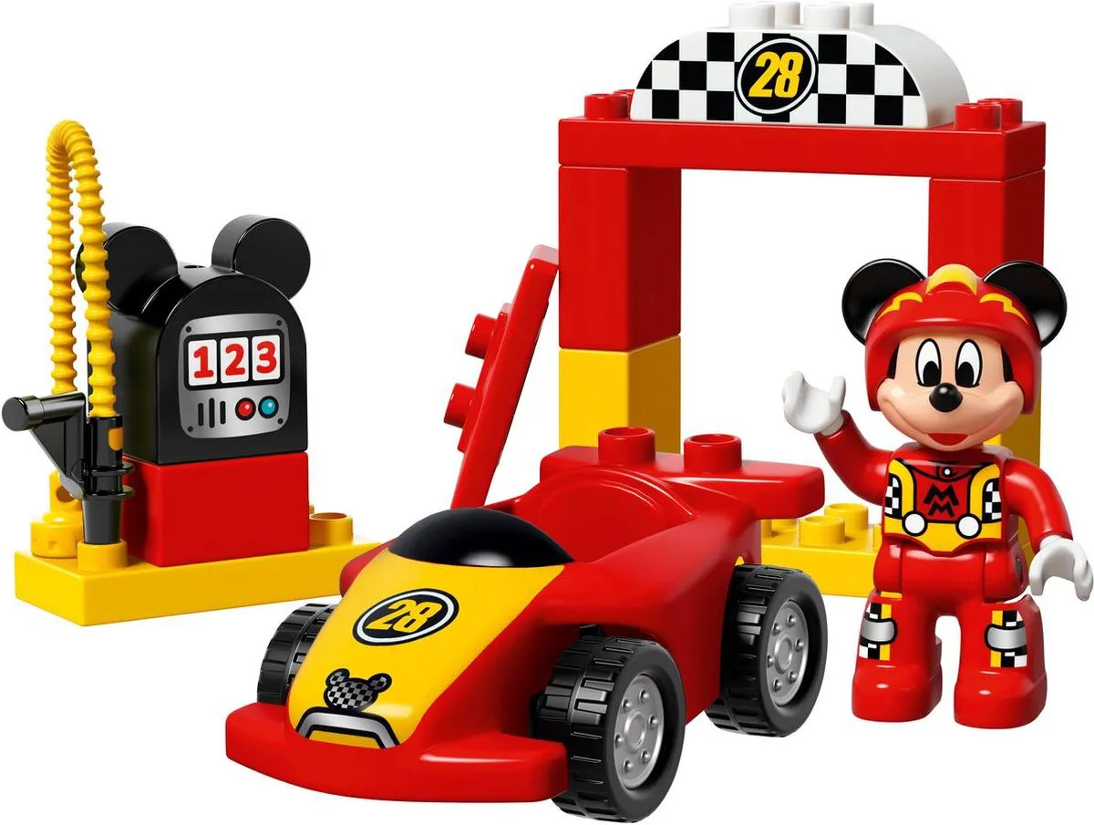 LEGO DUPLO Mickey's Racewagen 10843 - Rood