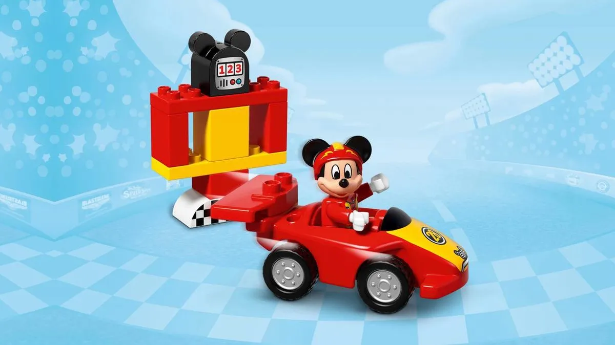 LEGO DUPLO Mickey's Racewagen 10843 - Rood