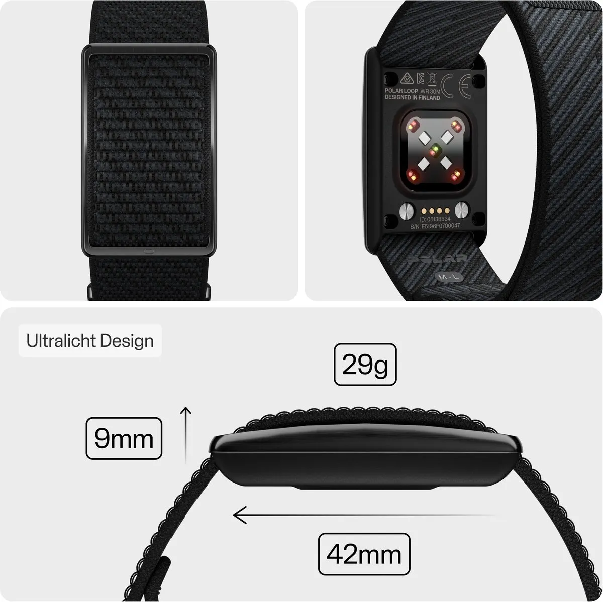 Polar Loop Wearable Health Band - Zwart