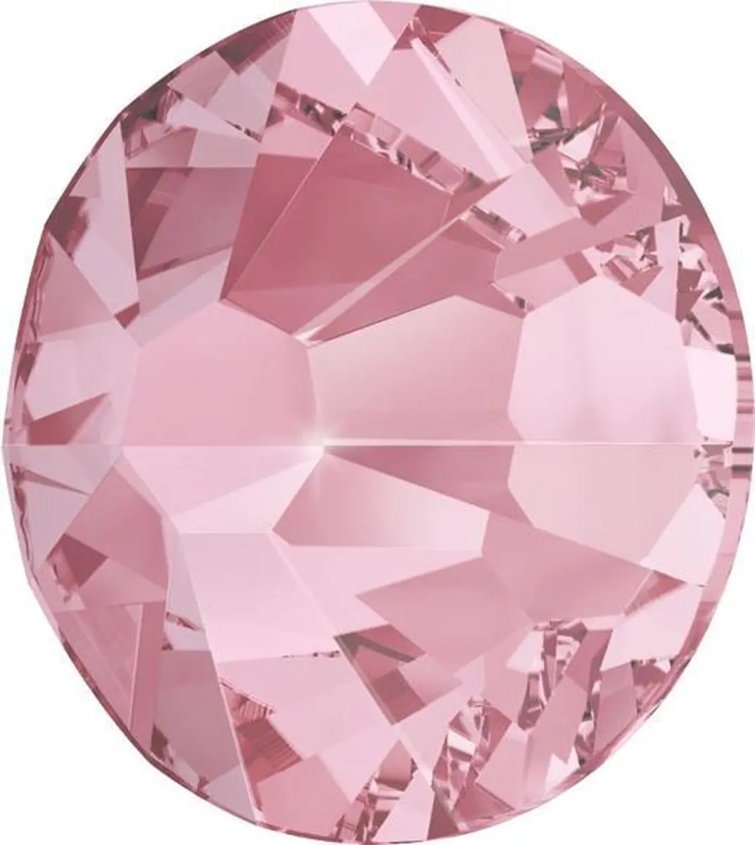 Swarovski Kristal Light Rose SS10 Nagelstenen - 100 Stuks