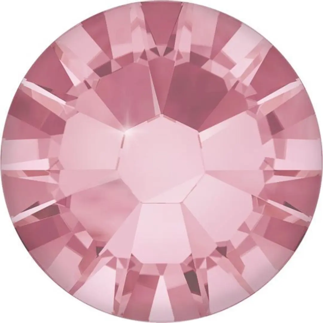 Swarovski Kristal Light Rose SS10 Nagelstenen