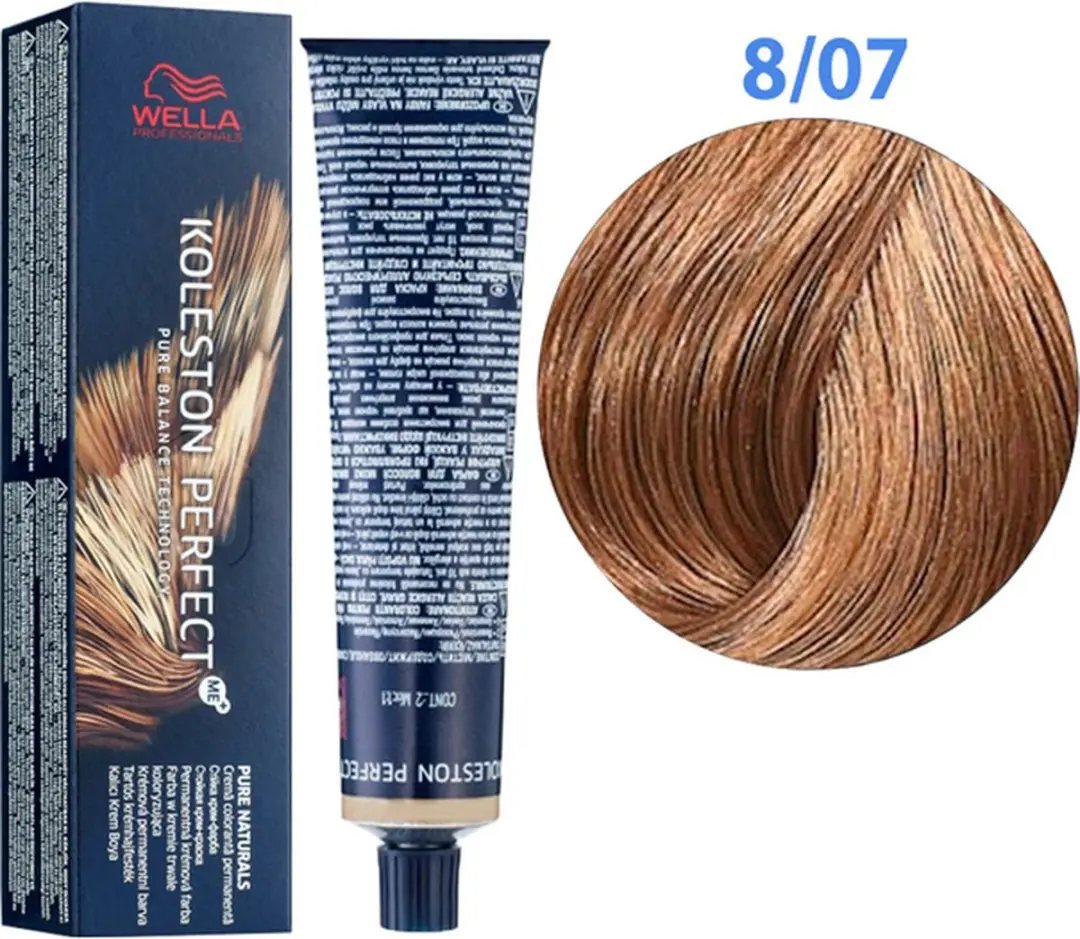 Wella Professionals Koleston Perfect Me+ 8/07 Permanent Haarkleur 60ml