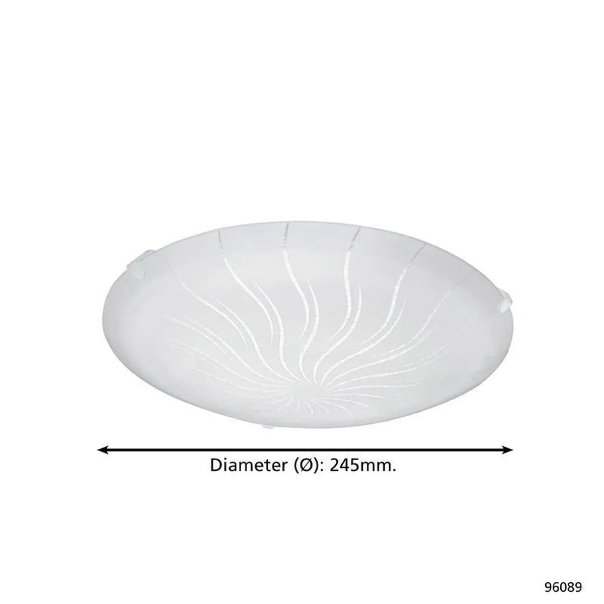 Eglo Margitta 1 Wandlamp - Ø245mm - Wit - afbeelding 6 van 6