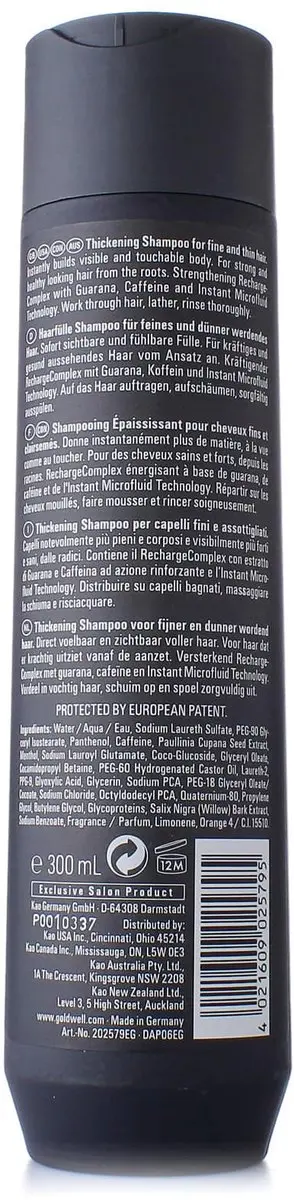 Goldwell Dualsenses Men Thickening Shampoo 300ml