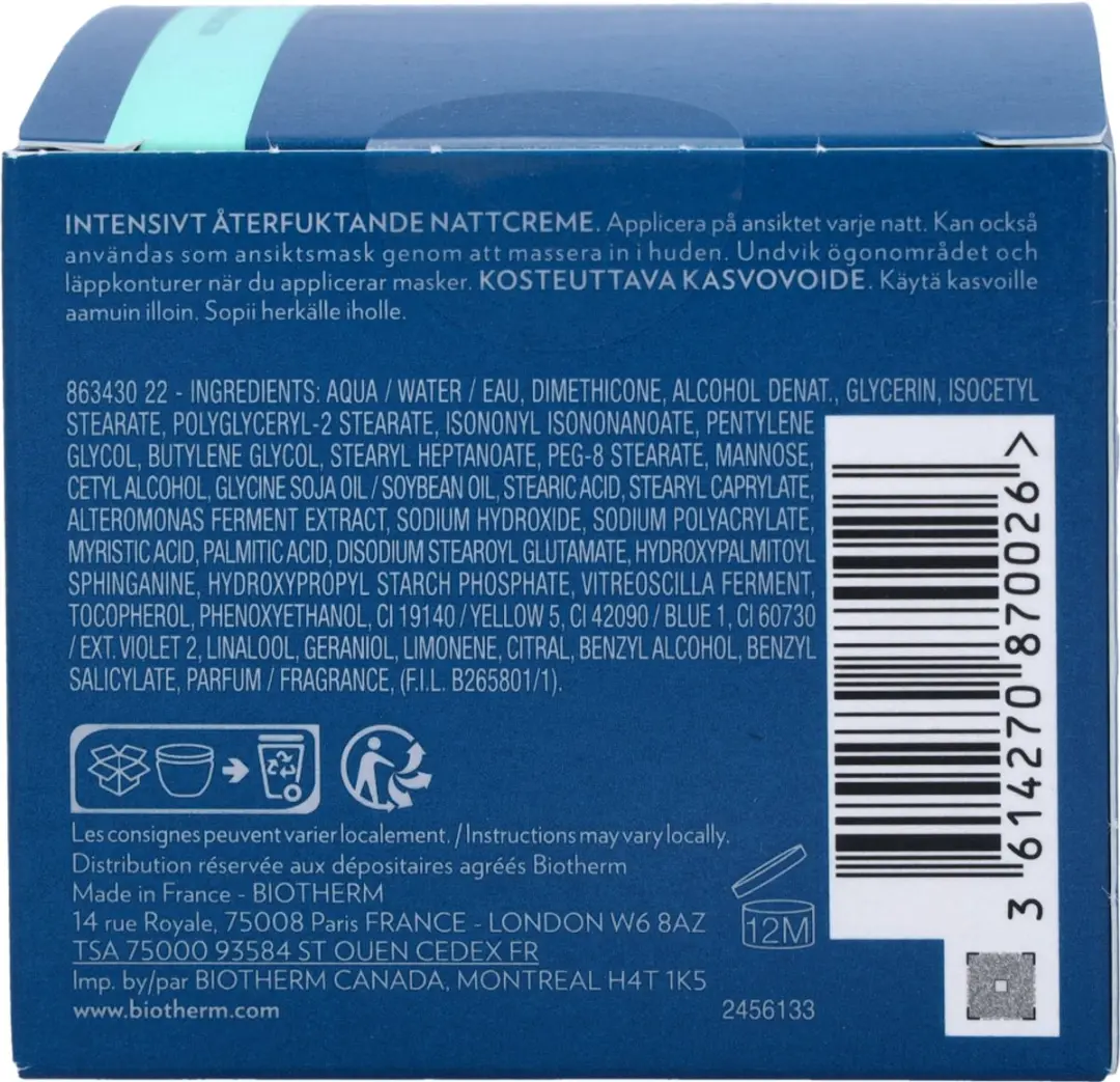 Biotherm Aquasource Nachtcrème 50ml