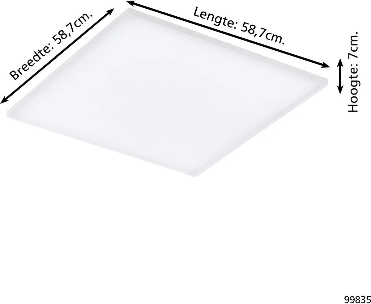 Eglo Turcona-CCT Plafondlamp 58.7cm - Wit