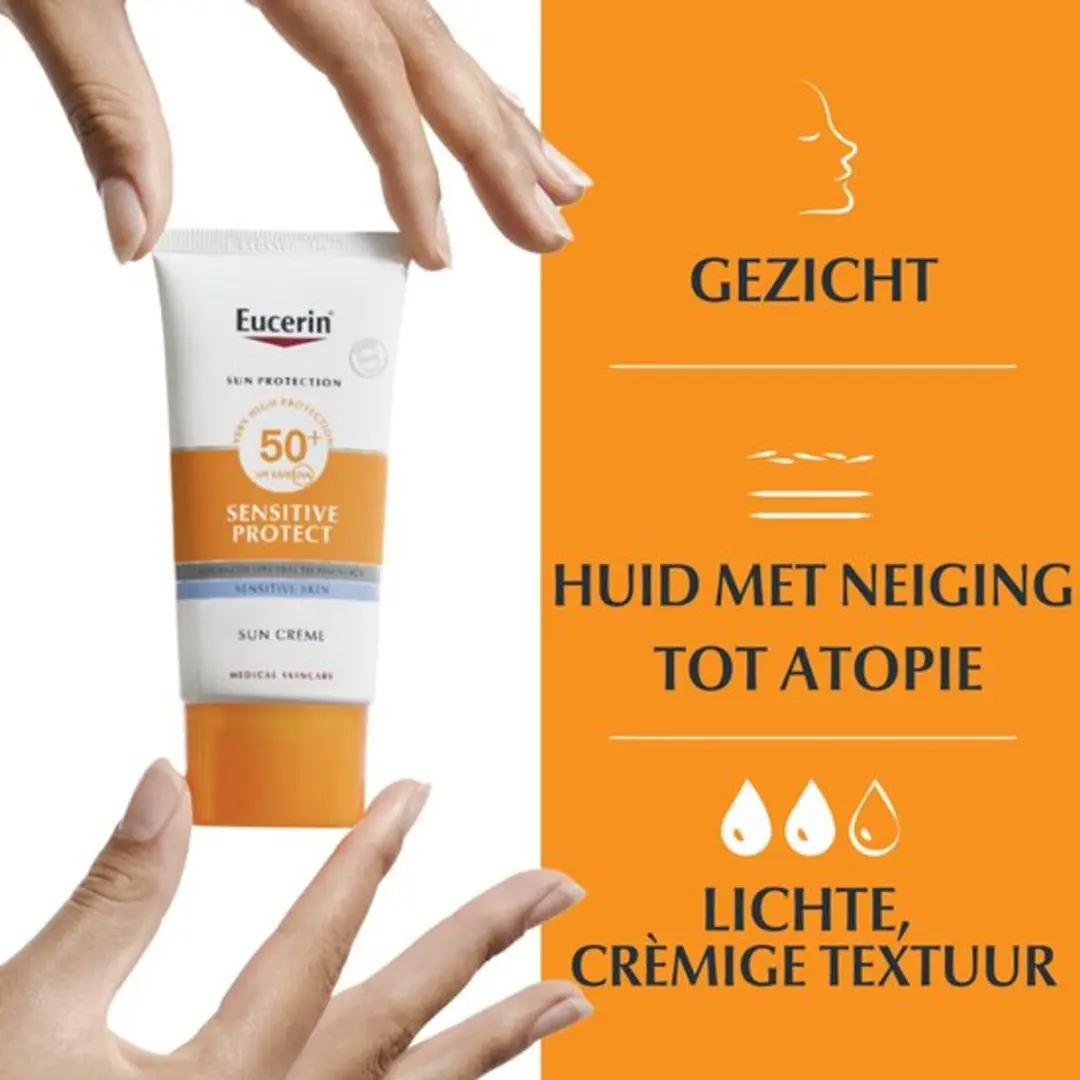 Eucerin Sun Sensitive Protect Gezichtcrème SPF 50+ - 2x50ml